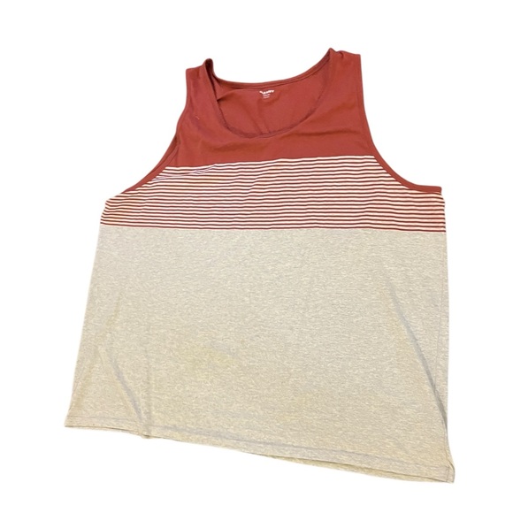 Old Navy Other - Old navy tank top men’s XXXXL Tall rust red/orange and cream